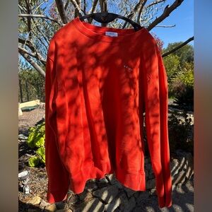 Bright Orange Crewneck Sweatshirt